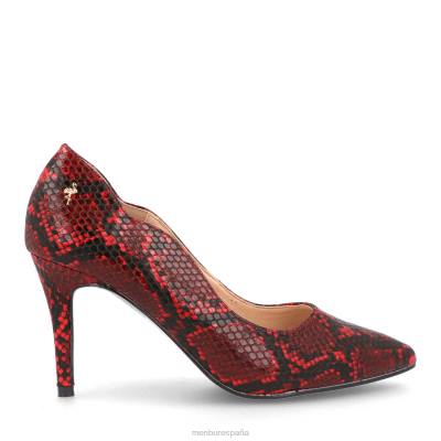 Menbur mujer tarvisio 204L2131 tacones medios y bajos rojo