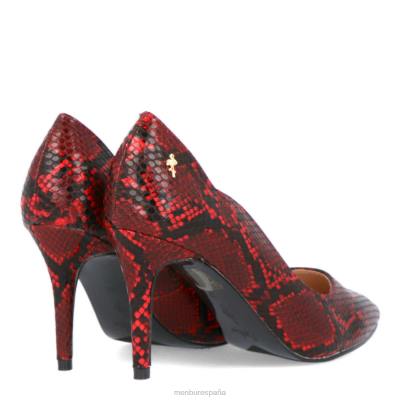 Menbur mujer tarvisio 204L2131 tacones medios y bajos rojo