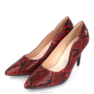 Menbur mujer tarvisio 204L2131 tacones medios y bajos rojo