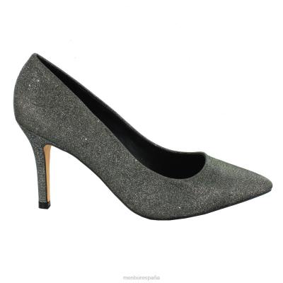 Menbur mujer toba 204L6022 tacones medios y bajos gris