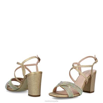 Menbur mujer torinese 204L1735 tacones medios y bajos beige