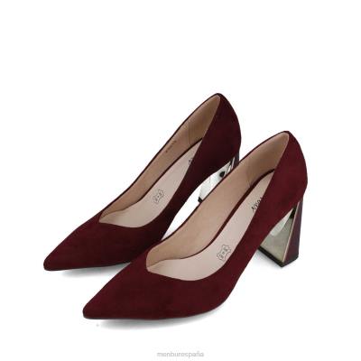 Menbur mujer tremolita 204L5594 tacones medios y bajos rojo