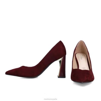 Menbur mujer tremolita 204L5594 tacones medios y bajos rojo