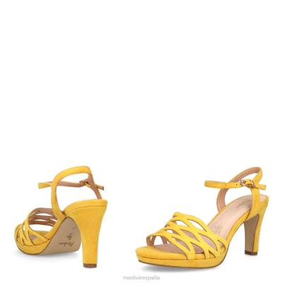 Menbur mujer trento 204L1705 tacones medios y bajos amarillo