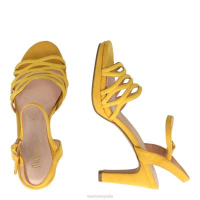 Menbur mujer trento 204L1705 tacones medios y bajos amarillo