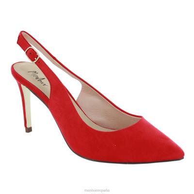 Menbur mujer troina 204L1963 tacones medios y bajos rojo