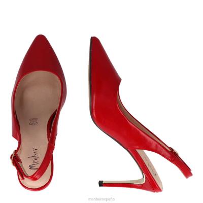 Menbur mujer tusillo 204L1961 tacones medios y bajos rojo