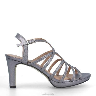 Menbur mujer umbri 204L2011 tacones medios y bajos gris