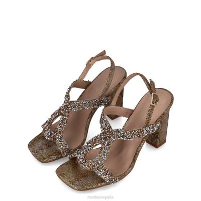 Menbur mujer urania 204L5802 tacones medios y bajos bronce