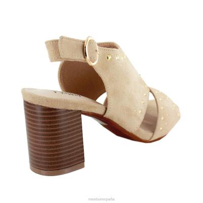 Menbur mujer valcera 204L1968 tacones medios y bajos beige