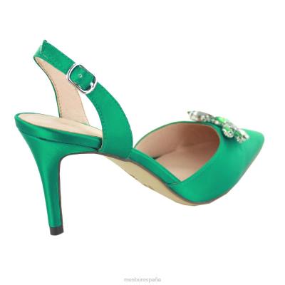 Menbur mujer varoni 204L1920 tacones medios y bajos verde