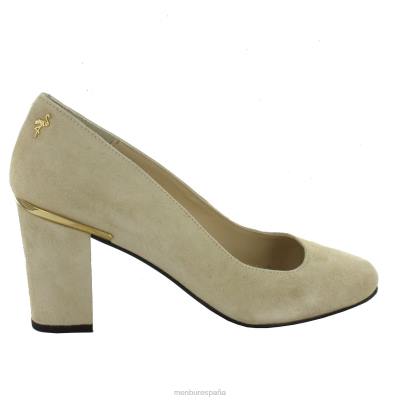 Menbur mujer viadana 204L5935 tacones medios y bajos beige