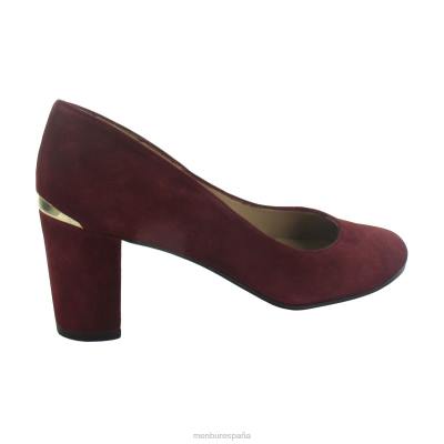 Menbur mujer viadana 204L5938 tacones medios y bajos rojo