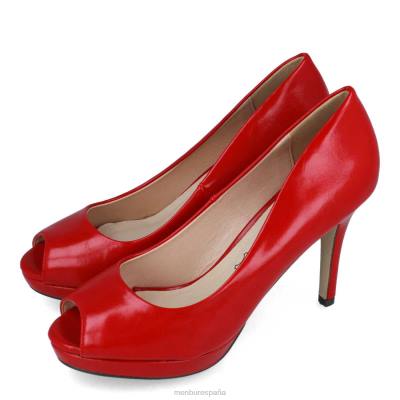 Menbur mujer villadoso 204L2100 tacones medios y bajos rojo