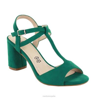 Menbur mujer villamare 204L2044 tacones medios y bajos verde