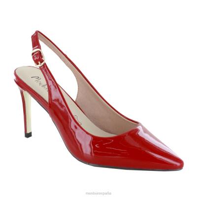 Menbur mujer villarro 204L2061 tacones medios y bajos rojo