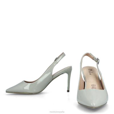 Menbur mujer villarro 204L2065 tacones medios y bajos gris