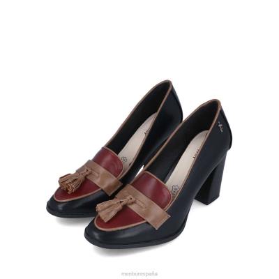 Menbur mujer vinca 204L1724 tacones medios y bajos negro