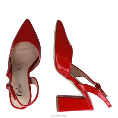 Menbur mujer vomano 204L2095 tacones medios y bajos rojo