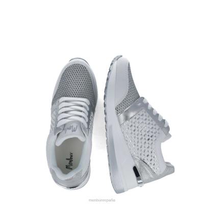 Menbur mujer Hebe 204L593 zapatillas plata