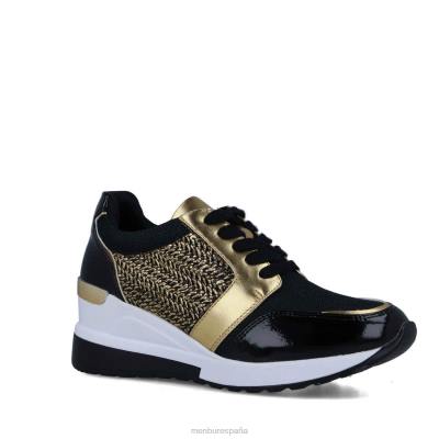 Menbur mujer asterión 204L597 zapatillas oro