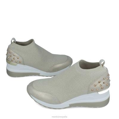 Menbur mujer brusasco 204L3665 zapatillas oro