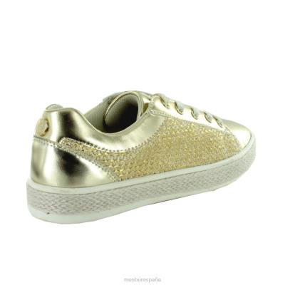 Menbur mujer calambrona 204L700 zapatillas oro