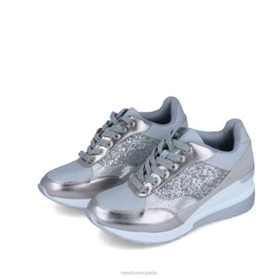 Menbur mujer campeon 204L621 zapatillas plata