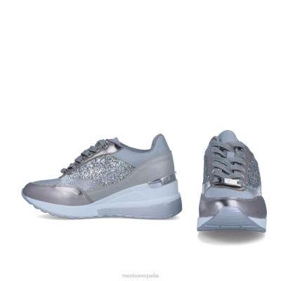 Menbur mujer campeon 204L621 zapatillas plata