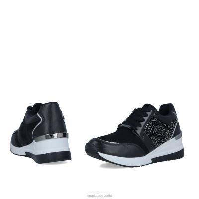 Menbur mujer canistro 204L663 zapatillas negro