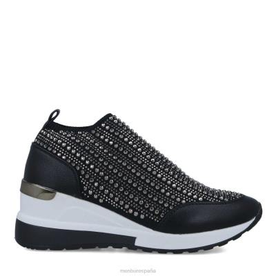 Menbur mujer heliconia 204L676 zapatillas negro