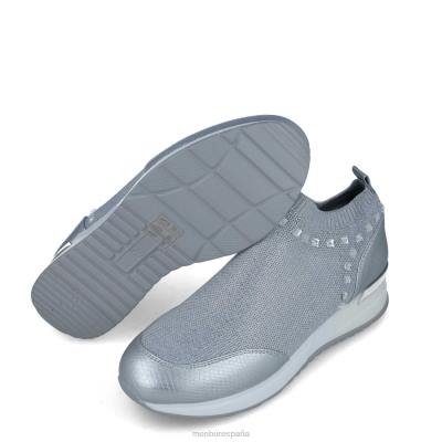 Menbur mujer pagado 204L3655 zapatillas plata