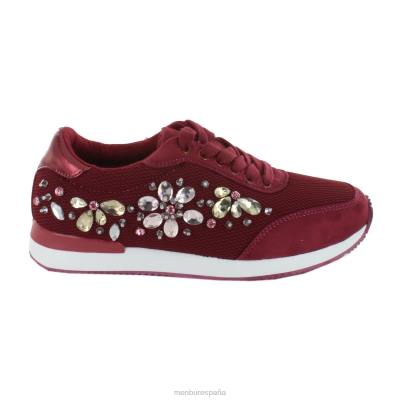 Menbur mujer piavon 204L3689 zapatillas rojo