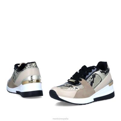 Menbur mujer pietra 204L656 zapatillas beige