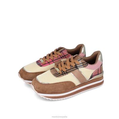 Menbur mujer pietro 204L660 zapatillas beige