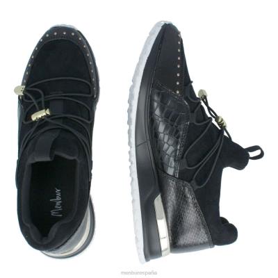 Menbur mujer reparto 204L3678 zapatillas negro