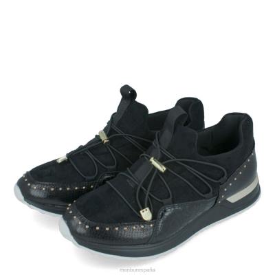 Menbur mujer reparto 204L3678 zapatillas negro