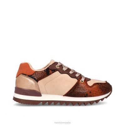 Menbur mujer ternera 204L709 zapatillas beige