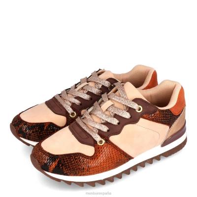 Menbur mujer ternera 204L709 zapatillas beige